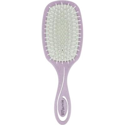 Beautélive Brosse ovale pneumatique picots écologique Violet - Publicité Beautélive Brosse ovale pneumatique picots écologique Violet - Publicité