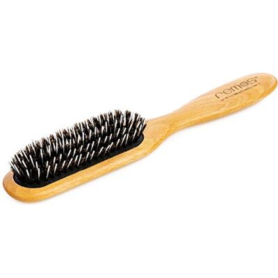 remos professional body care REMOS Brosse à Cheveux bois hêtre poils de sanglier & pince à coiffer étroite - Publicité remos professional body care REMOS Brosse à Cheveux bois hêtre poils de sanglier & pince à coiffer étroite - Publicité