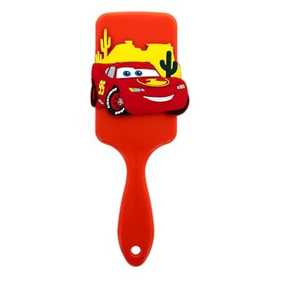 Disney Pixar – Brosse à Cheveux Paddle 3D Flash McQueen – Démêlante Tous Cheveux – Grand Format À Picots Souples – Accessoire Coiffure Ergonomique Silicone Pour Enfant – Produit Officiel CARS - Publicité Disney Pixar – Brosse à Cheveux Paddle 3D Flash McQueen – Démêlante Tous Cheveux – Grand Format À Picots Souples – Accessoire Coiffure Ergonomique Silicone Pour Enfant – Produit Officiel CARS - Publicité