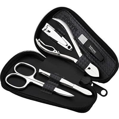 marQus kit manucure pedicure professionnel 5pc. étui cuir synthétique, coupe ongle, lime a ongles Solingen, pince à épiler, kit pedicure pince à ongles - Publicité marQus kit manucure pedicure professionnel 5pc. étui cuir synthétique, coupe ongle, lime a ongles Solingen, pince à épiler, kit pedicure pince à ongles - Publicité
