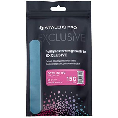 Staleks Limes jetables pour lime à ongles droite EXCLUSIVE 22 (50 pcs) (DFEX-22-150 GRAIN) - Publicité Staleks Limes jetables pour lime à ongles droite EXCLUSIVE 22 (50 pcs) (DFEX-22-150 GRAIN) - Publicité