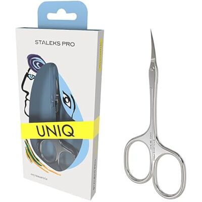 Staleks Pro Ciseaux à cuticules professionnels pour petites mains en acier inoxydable asymétrique UNIQ SQ-30/4 - Publicité Staleks Pro Ciseaux à cuticules professionnels pour petites mains en acier inoxydable asymétrique UNIQ SQ-30/4 - Publicité