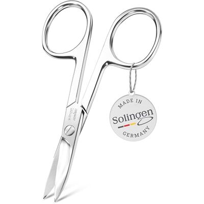 TITANIA Ciseaux à Ongles Solingen (9,5 cm) • Courbés et Extra Tranchants • Pour une manucure professionnelle • Acier au Carbone • Fabriqués en Allemagne - Publicité TITANIA Ciseaux à Ongles Solingen (9,5 cm) • Courbés et Extra Tranchants • Pour une manucure professionnelle • Acier au Carbone • Fabriqués en Allemagne - Publicité