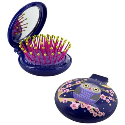 Pylones Brosse à cheveux avec miroir Lady Retro - Publicité Pylones Brosse à cheveux avec miroir Lady Retro - Publicité