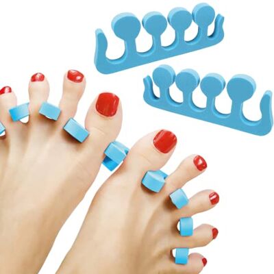 Powersell Séparateur pour Doigts, 2 PCS Mousse Souple Mousse Éponge Diviseurs pour Vernis Ongles des Pieds Nail Art, Séparateur pour Pédicure et Manucure (Azurre) - Publicité Powersell Séparateur pour Doigts, 2 PCS Mousse Souple Mousse Éponge Diviseurs pour Vernis Ongles des Pieds Nail Art, Séparateur pour Pédicure et Manucure (Azurre) - Publicité