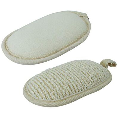 Vivezen Éponge exfoliante et nettoyante en fibre de bambou double face 13 x 8 x 3 cm - Publicité Vivezen Éponge exfoliante et nettoyante en fibre de bambou double face 13 x 8 x 3 cm - Publicité