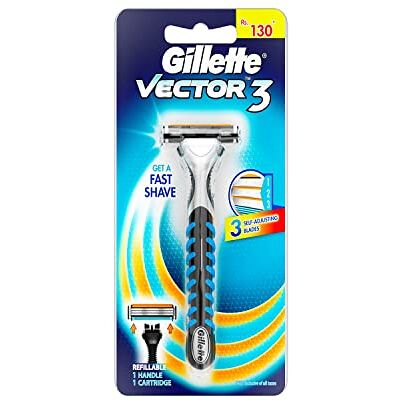 Gillette Vector 3 manuel rasoir - Publicité Gillette Vector 3 manuel rasoir - Publicité