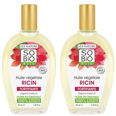 So'Bio Étic Huile végétale Ricin bio Fortifie – Nourrit – Stimule la pousse Cheveux, cils, ongles Grand format Vegan Filière bio équitable Made in France 2x50ml - Publicité So'Bio Étic Huile végétale Ricin bio Fortifie – Nourrit – Stimule la pousse Cheveux, cils, ongles Grand format Vegan Filière bio équitable Made in France 2x50ml - Publicité