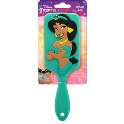 Disney PRINCESSES – Brosse à Cheveux Silicone 3D Jasmine – Tous Types De Cheveux – Brossage Ludique Pour Un Coiffage Doux, Rapide Adapté Aux Enfants Et Adultes Produit Officiel - Publicité Disney PRINCESSES – Brosse à Cheveux Silicone 3D Jasmine – Tous Types De Cheveux – Brossage Ludique Pour Un Coiffage Doux, Rapide Adapté Aux Enfants Et Adultes Produit Officiel - Publicité
