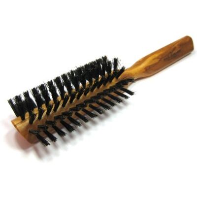 Brosse à cheveux Golddachs en olivier - Demi-cercle avec poils de sanglier - Publicité Brosse à cheveux Golddachs en olivier - Demi-cercle avec poils de sanglier - Publicité