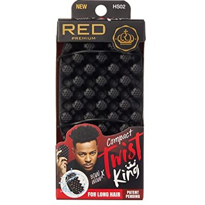 Kiss Bow Wow X Twist King Brosse à cheveux torsadée lavable et durable pour boucles afro (Mini) - Publicité Kiss Bow Wow X Twist King Brosse à cheveux torsadée lavable et durable pour boucles afro (Mini) - Publicité