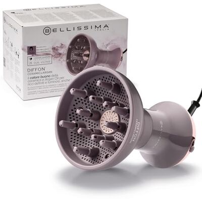 BELLISSIMA Belissima Diffuseur Sèche Cheveux Professionnel – Design Ergonomique – Gris Rose Définition Boucles, Chaleur Homogène, Volume, Souplesse Cheveux Séchage Doux, Rapide Accessoire Coiffure - Publicité BELLISSIMA Belissima Diffuseur Sèche Cheveux Professionnel – Design Ergonomique – Gris Rose Définition Boucles, Chaleur Homogène, Volume, Souplesse Cheveux Séchage Doux, Rapide Accessoire Coiffure - Publicité