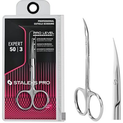 Staleks Pro by Natury Nails Ciseaux à cuticules Professionnels Anneaux Ergonomiques Acier Inoxydable Expert SE-50/3 - Publicité Staleks Pro by Natury Nails Ciseaux à cuticules Professionnels Anneaux Ergonomiques Acier Inoxydable Expert SE-50/3 - Publicité