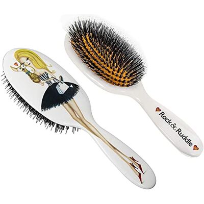 Miss Daisy - Ruddle Hair Brush - L - Poils de sanglier - Hair brush - Publicité Miss Daisy - Ruddle Hair Brush - L - Poils de sanglier - Hair brush - Publicité