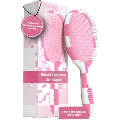 FRAMAR Brosse Demelante Cheveux Bouclés Brosse Cheveux À carreaux - Publicité FRAMAR Brosse Demelante Cheveux Bouclés Brosse Cheveux À carreaux - Publicité
