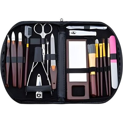 PARENCE . Set Cosmétique et Manucure Complet dans une Trousse Zippée Nouveauté ! Kit 18 Pièces Manucure - Publicité PARENCE . Set Cosmétique et Manucure Complet dans une Trousse Zippée Nouveauté ! Kit 18 Pièces Manucure - Publicité