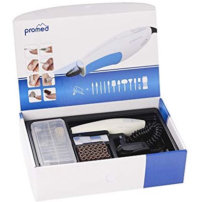 Promed - 41pc-kit - Arrêt de sécurité - Lime électrique pour ongles - Publicité Promed - 41pc-kit - Arrêt de sécurité - Lime électrique pour ongles - Publicité