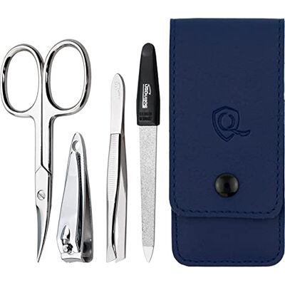 marQus Set de manucure 4 pièces, Kit de voyage avec lime de Solingen Set de soins des ongles et ciseaux à ongles - Publicité marQus Set de manucure 4 pièces, Kit de voyage avec lime de Solingen Set de soins des ongles et ciseaux à ongles - Publicité