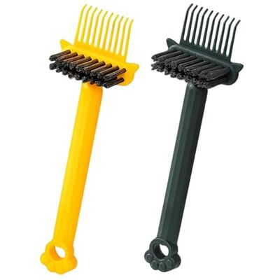 Ngbbby Outil de nettoyage de brosse à cheveux, brosse peigne 2 pièces, outil nettoyage à cheveux 2 en 1 avec pic et poils, dissolvant saleté - Publicité Ngbbby Outil de nettoyage de brosse à cheveux, brosse peigne 2 pièces, outil nettoyage à cheveux 2 en 1 avec pic et poils, dissolvant saleté - Publicité