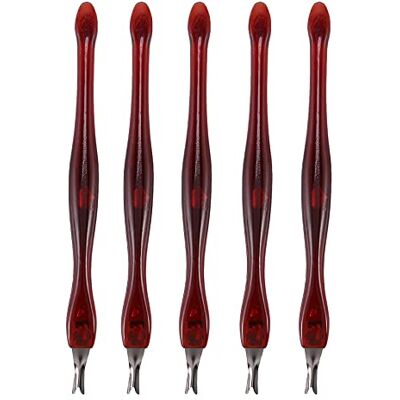 Dacvgog 5pcs Tondeuse a fourche de peau morte Couteau a eplucher Dissolvant de cuticule Outil d'art des ongles Outil manucure pour ongles des femmes outil de maquillage - Publicité Dacvgog 5pcs Tondeuse a fourche de peau morte Couteau a eplucher Dissolvant de cuticule Outil d'art des ongles Outil manucure pour ongles des femmes outil de maquillage - Publicité