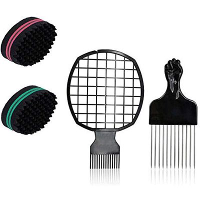 ConBlom 4 Pièces Éponge Twist pour Cheveux Outil de Coiffure Pour Dreads Afro Locs Twist Curl Boucle Super Sympa - Publicité ConBlom 4 Pièces Éponge Twist pour Cheveux Outil de Coiffure Pour Dreads Afro Locs Twist Curl Boucle Super Sympa - Publicité