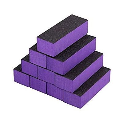 The Edge Purple Block Nail Buffer 60/100 3 Sided Pack of 10 - Publicité The Edge Purple Block Nail Buffer 60/100 3 Sided Pack of 10 - Publicité