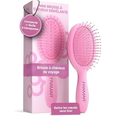 FRAMAR Mini Brosse Cheveux Petite Brosse a Cheveux, Brosse Cheveux Rose - Publicité FRAMAR Mini Brosse Cheveux Petite Brosse a Cheveux, Brosse Cheveux Rose - Publicité