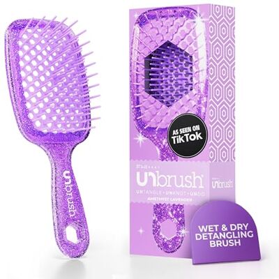 FHI Heat UNbrush Brosse Démêlante à Cheveux Secs ou Mouillés, Brosse à Cheveux Aérée, Brossage sans Douleur, Tous Types de Chevelure, Picots DuoFlex Antistatiques, Manche Léger, Lavande Améthyste - Publicité FHI Heat UNbrush Brosse Démêlante à Cheveux Secs ou Mouillés, Brosse à Cheveux Aérée, Brossage sans Douleur, Tous Types de Chevelure, Picots DuoFlex Antistatiques, Manche Léger, Lavande Améthyste - Publicité