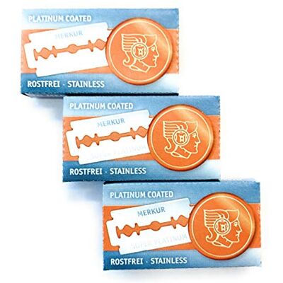 MERKUR Lot de 30 lames de rasoir Super Platinum pour lames de rasoir - Publicité MERKUR Lot de 30 lames de rasoir Super Platinum pour lames de rasoir - Publicité