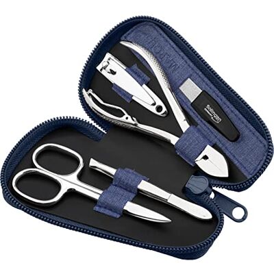 marQus kit manucure pedicure professionnel 5pc. étui cuir synthétique, coupe ongle, lime a ongles Solingen, pince à épiler, kit pedicure pince à ongles - Publicité marQus kit manucure pedicure professionnel 5pc. étui cuir synthétique, coupe ongle, lime a ongles Solingen, pince à épiler, kit pedicure pince à ongles - Publicité