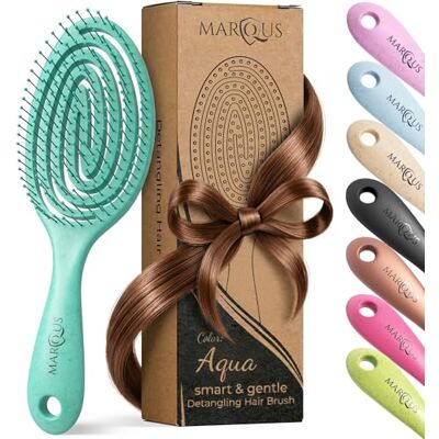 marQus Innovante Brosse Démêlante Cheveux enfant et à tous les types de cheveux, poils souples, 1 Unité biologique et fabriquée à partir de matières végétales - Publicité marQus Innovante Brosse Démêlante Cheveux enfant et à tous les types de cheveux, poils souples, 1 Unité biologique et fabriquée à partir de matières végétales - Publicité