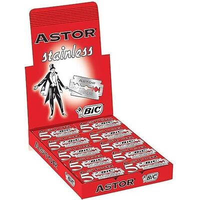 BIC ASTOR Special Stainless Razor Blades 100 lames - Publicité BIC ASTOR Special Stainless Razor Blades 100 lames - Publicité