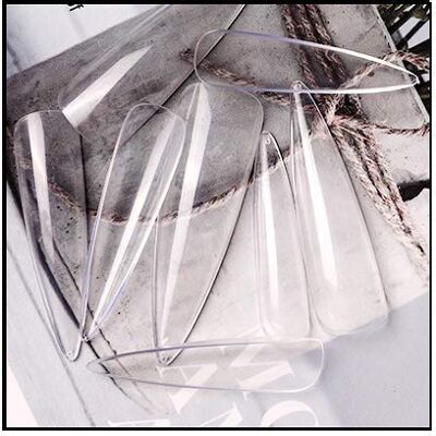 500 pièces stiletto cercueil couverture complète ongles conseils faux ongles faux ongles Extension des ongles Nail Art Design accessoires naturel Transparent - Publicité 500 pièces stiletto cercueil couverture complète ongles conseils faux ongles faux ongles Extension des ongles Nail Art Design accessoires naturel Transparent - Publicité