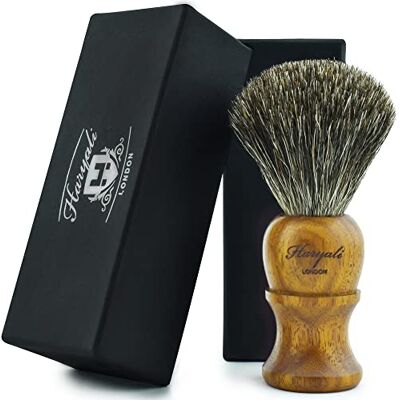 Haryali London Brosse à raser Black Badger pour un rasage humide - Publicité Haryali London Brosse à raser Black Badger pour un rasage humide - Publicité