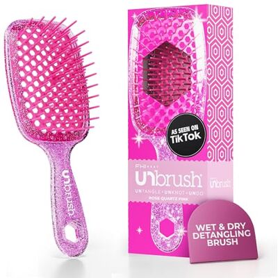 FHI Heat UNbrush Brosse Démêlante à Cheveux Secs ou Mouillés, Brosse à Cheveux Aérée, Brossage sans Douleur, Tous Types de Chevelure, Picots DuoFlex Antistatiques, Manche Léger, Rose Quartz - Publicité FHI Heat UNbrush Brosse Démêlante à Cheveux Secs ou Mouillés, Brosse à Cheveux Aérée, Brossage sans Douleur, Tous Types de Chevelure, Picots DuoFlex Antistatiques, Manche Léger, Rose Quartz - Publicité