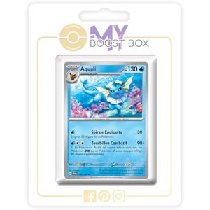 my-booster Aquali 134/165 Holo ou Reverse (aléatoire) Myboost X Écarlate et Violet 3.5 151 Coffret de 10 Cartes Pokémon Françaises - Publicité my-booster Aquali 134/165 Holo ou Reverse (aléatoire) Myboost X Écarlate et Violet 3.5 151 Coffret de 10 Cartes Pokémon Françaises - Publicité