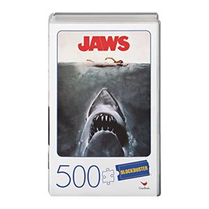 Spin Master Games 500-Piece in Plastic Video Case Jaws Movie Puzzle 500 pièces dans Une Mallette en Plastique rétro Blockbuster VHS, 6058946 - Publicité