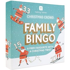 Talking Tables Bingo de Noël Santa - Jeu - Publicité Talking Tables Bingo de Noël Santa - Jeu - Publicité