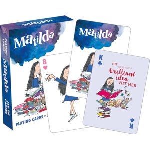 AQUARIUS Roald Dahl Matilda Playing Cards - Publicité