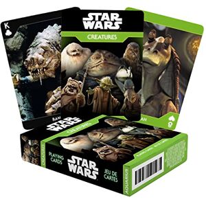 AQUARIUS Cartes à jouer Star Wars Creatures – Jeu de cartes sur le thème de Star Wars pour vos jeux de cartes préférés – Marchandises et objets de collection sous licence officielle Star Wars - Publicité