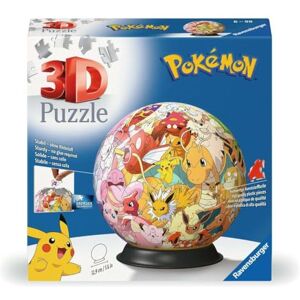 Ravensburger Puzzle 3D Ball Pokémon A partir de 6 Ans 72 pièces numérotées à Assembler sans Colle Support Inclus Diamètre : 13 cm 11595 - Publicité Ravensburger Puzzle 3D Ball Pokémon A partir de 6 Ans 72 pièces numérotées à Assembler sans Colle Support Inclus Diamètre : 13 cm 11595 - Publicité