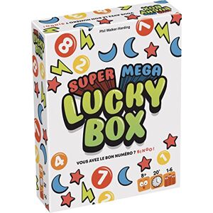 Asmodee Super Mega Lucky Box Jeu de Société pour Adultes et Enfants dès 8 Ans Jeu de Cartes type Bingo & Loto Jeu mêlant Chance,Tactique et Fun 2 à 6 Joueurs 30 min Version Française - Publicité