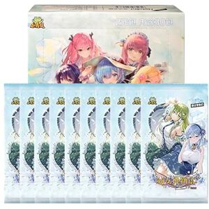 RiTeDei Nouvelle Déesse Histoire 2YUAN13, 10 Paquets, Waifu Carte Carnaval Déesse Carte Collection Fête Fille (XNS2-1 Pack) - Publicité RiTeDei Nouvelle Déesse Histoire 2YUAN13, 10 Paquets, Waifu Carte Carnaval Déesse Carte Collection Fête Fille (XNS2-1 Pack) - Publicité