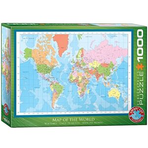 EuroGraphics EG60001271 Casse-tête de 1000 Morceaux représentant la Carte du Monde - Publicité EuroGraphics EG60001271 Casse-tête de 1000 Morceaux représentant la Carte du Monde - Publicité