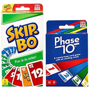 Mattel Jeu de Cartes Phase 10 avec Skip-Bo - Jeu de Cartes - Publicité Mattel Jeu de Cartes Phase 10 avec Skip-Bo - Jeu de Cartes - Publicité