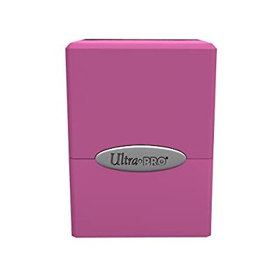 Ultra Pro Boîte de rangement cubique satinée – Rose vif - Publicité Ultra Pro Boîte de rangement cubique satinée – Rose vif - Publicité