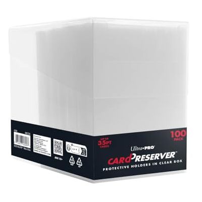 Ultra Pro CardPreserver 100ct dans une boîte transparente Rangement de cartes d'archivage Support semi-rigide Rabat refermable Protection de cartes à collectionner Sports, MTG, Sports - Publicité Ultra Pro CardPreserver 100ct dans une boîte transparente Rangement de cartes d'archivage Support semi-rigide Rabat refermable Protection de cartes à collectionner Sports, MTG, Sports - Publicité
