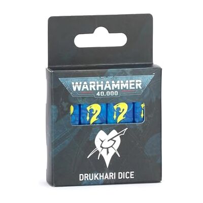 Games Workshop Warhammer 40000: Drukhari Dice - Publicité Games Workshop Warhammer 40000: Drukhari Dice - Publicité