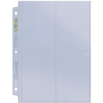 Ultra Pro 150082 Platinum Pages 4-Pocket - Publicité Ultra Pro 150082 Platinum Pages 4-Pocket - Publicité