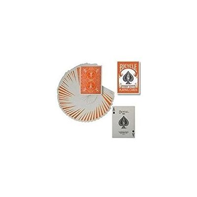 Tavoloverde Bicycle Orange Rider Back Playing Cards - Publicité Tavoloverde Bicycle Orange Rider Back Playing Cards - Publicité